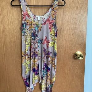 Anthropologie colorful asymmetrical tank
